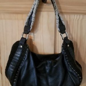 The Sak black leather bag